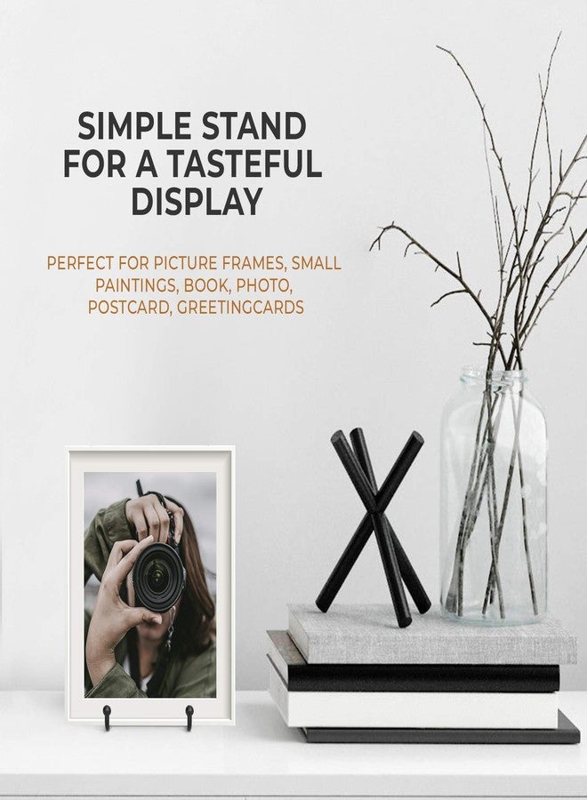TRLife TR-LIFE Plate Stands for Display - 3 Inch Plate Holder Display Stand + Metal Frame Holder Stand for Picture, Decorative Plate, Book, Photo Easel (2 Pack) - Image 4